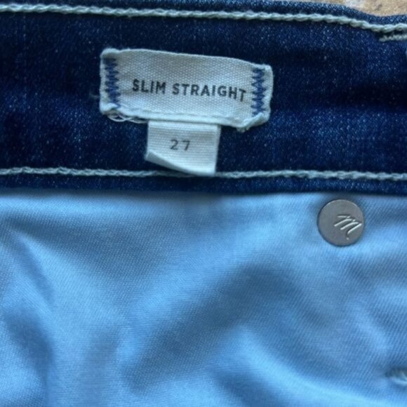 Madewell Womens Slim Straight Jeans Cotton Blend Medium Wash Size 27 - Picture 7 of 8